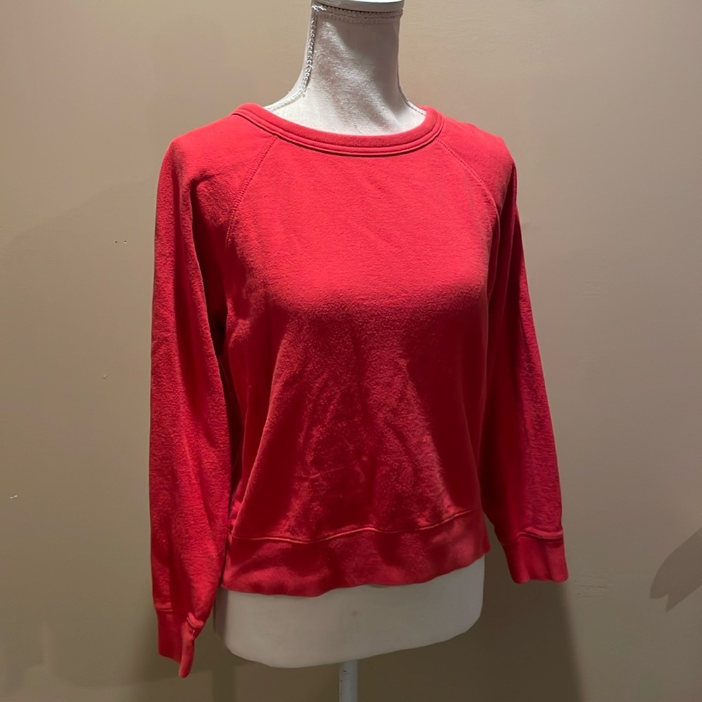 Everlane Red French Terry Sweatshirt sz S